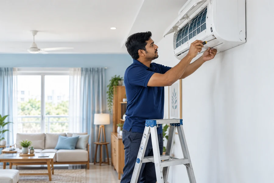 Professional air conditioning installation