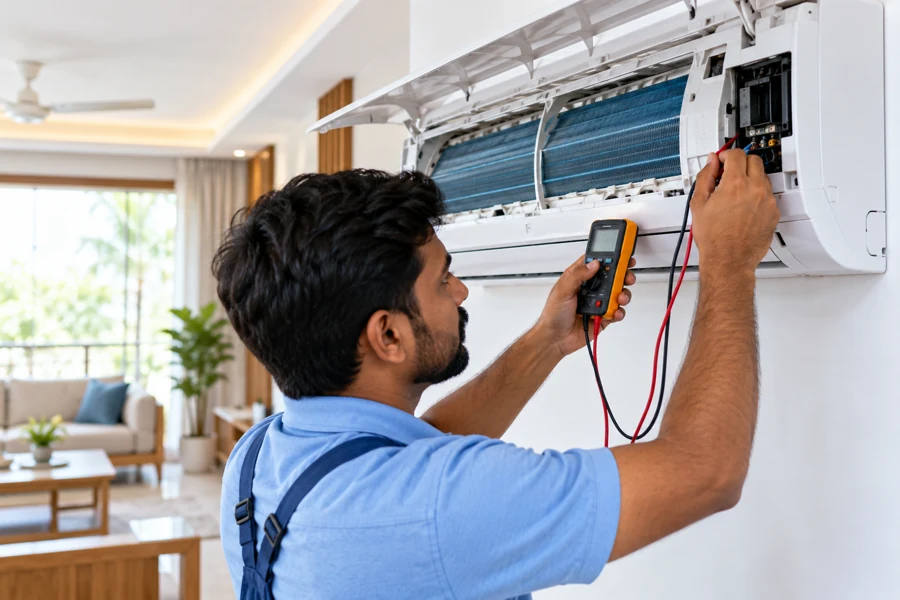 Air conditioning repair work